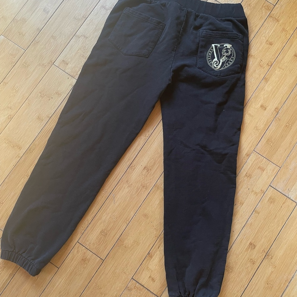Versace Jeans Collection Black Joggers with Logo